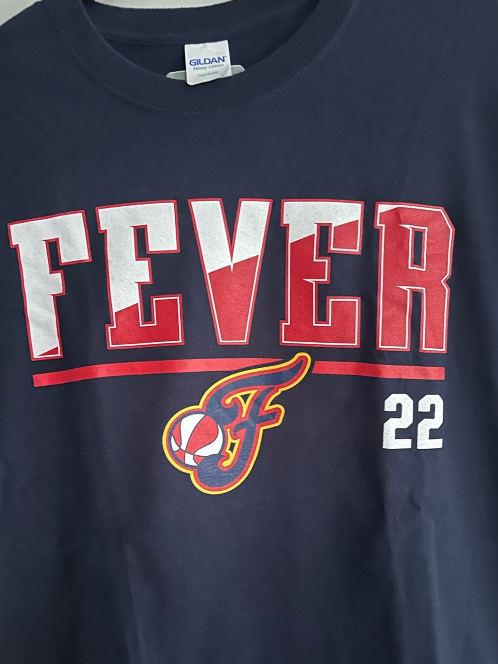 Indiana Fever Caitlin Clark #22 Navy WNBA Graphic Tee Size Small - Picture 4 of 8